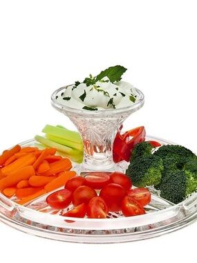 Godinger Dublin 4 in 1 Server, BASE ONLY, NO LID INCLUDED, replacement piece
